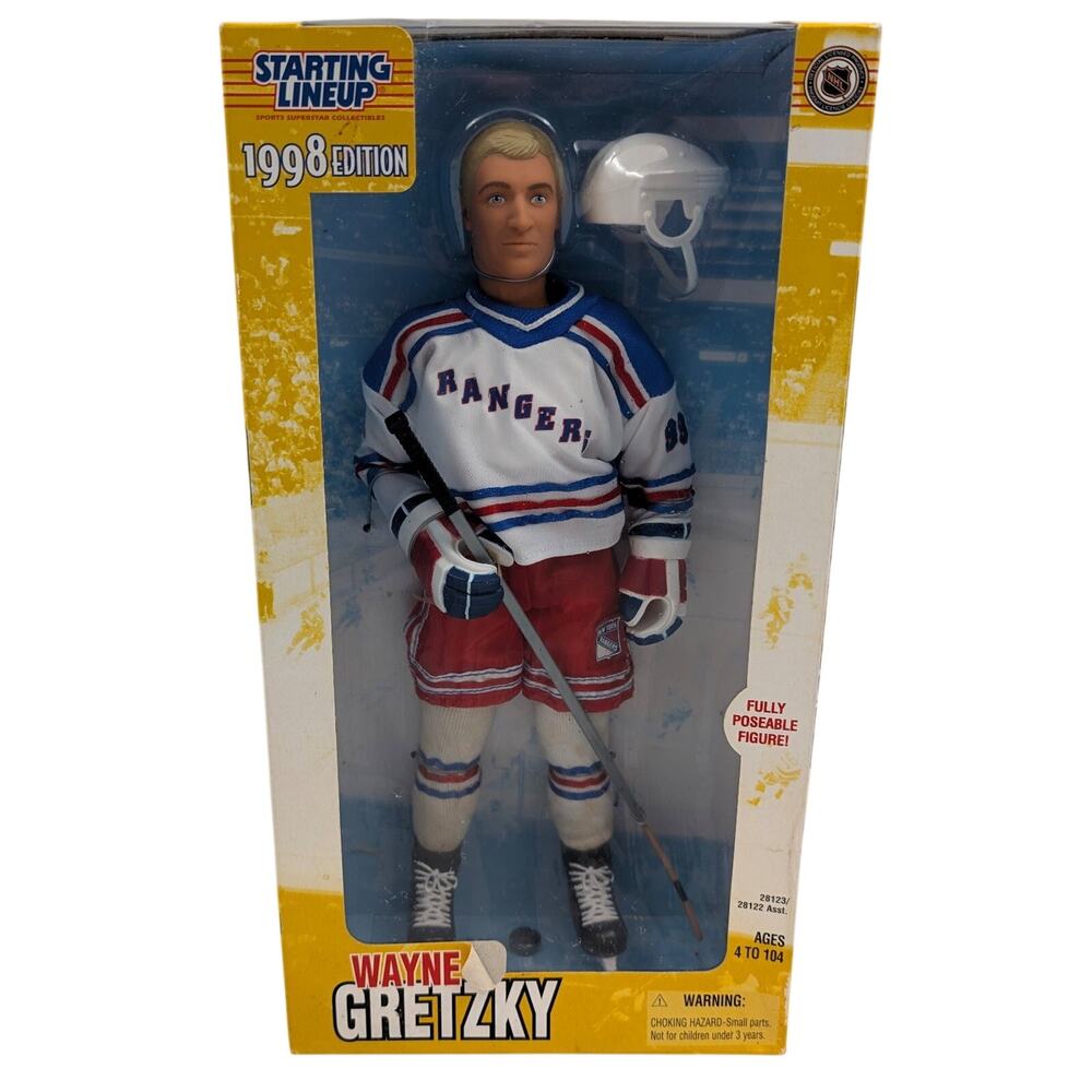 Starting Lineup 1998 Edition Wayne Gretzky New York Rangers Action Figure NIB